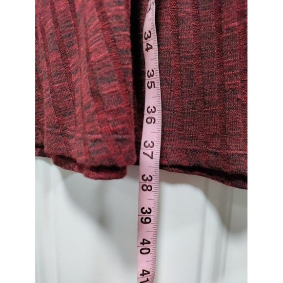 Ivanka Trump Long Sleeve Mock Neck Sweater Dress Burgundy Women's L - Picture 8 of 11